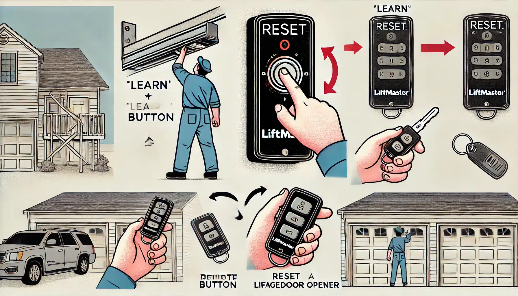 how to reset garage door opener liftmaster