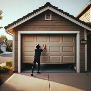 open garage door manually from outside