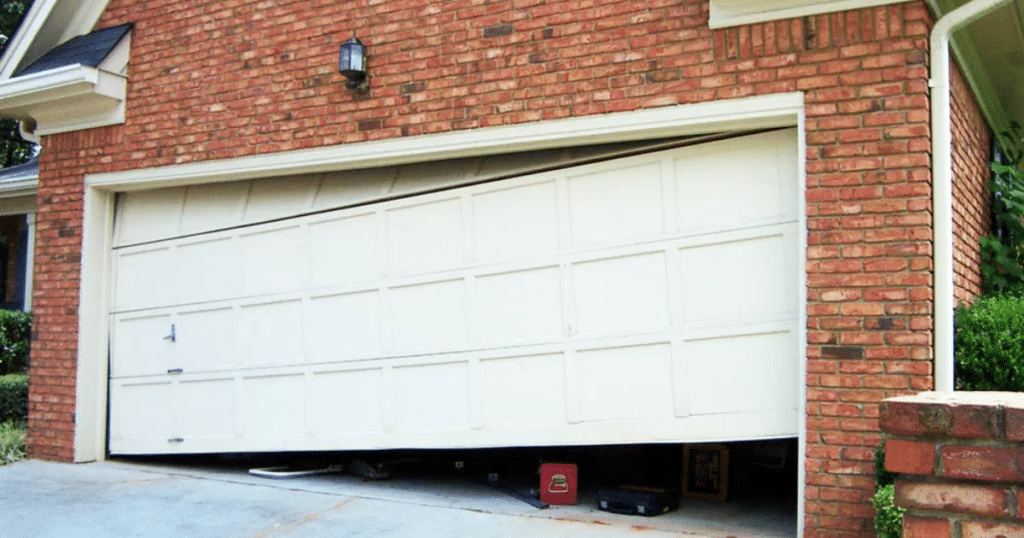 unbalance garage door 